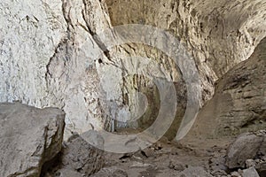 Prohodna cave known as God`s eyes, Bulgaria