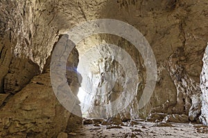 Prohodna cave known as God`s eyes near Karlukovo village,  Bulgaria