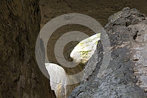 Prohodna cave known as God`s eyes near Karlukovo village,  Bulgaria