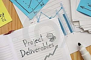 Project deliverables are shown on the business photo using the text photo