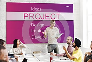 Project Design Implement Development Concept photo