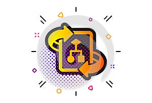 Technical algorithm icon. Project documentation sign. Vector