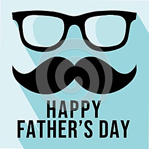 Father`s Day Vector - `My Father is Strongest Father in the World` photo