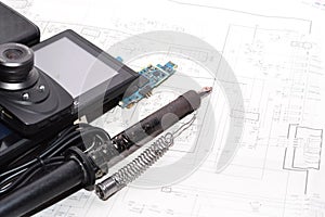 Project electrical wiring of the apartment.