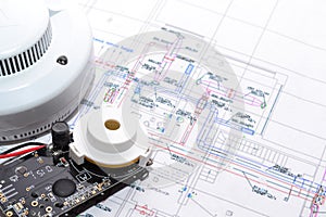 Project electrical wiring of the apartment.