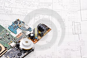 Project electrical wiring of the apartment.