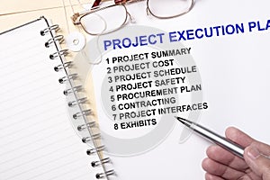 Project execution plan