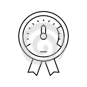 project execution on time line icon vector illustration