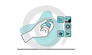 Project finalization vector concept illustration. Final work and management development company. Deadline planning and software