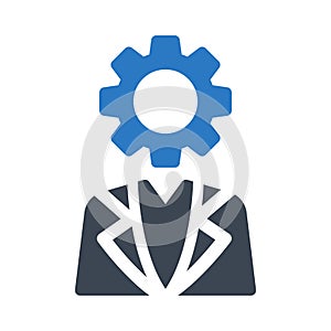 Project glyph colour vector icon