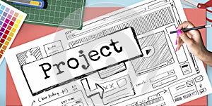 Project Idea Website Scheme Plan Concept
