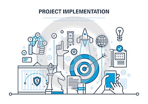 Project implementation. Concept of project, business planning and marketing research.