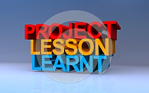 project lesson learnt on blue