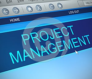 Project management concept.