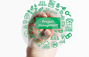 Project management concept. Business, Technology, Internet and network concept