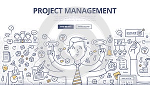 Project Management Doodle Concept