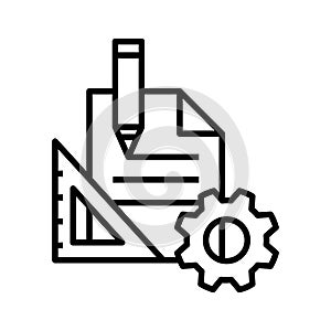 Project Management icon, vector illustration