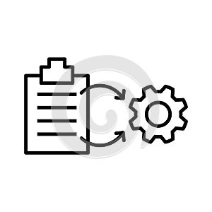 Project Management icon, vector illustration