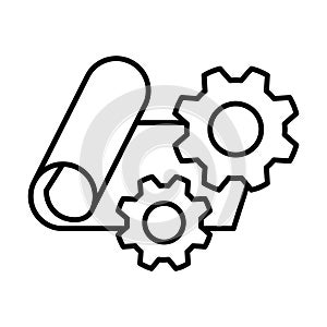 Project Management icon, vector illustration