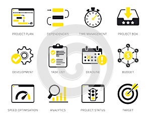 Project management icons