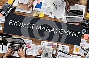 Project Management Organization Skill Concept photo