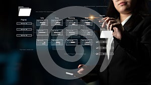 Project Management Workflow and Task Progress Tracking Latch