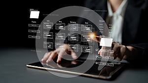 Project Management Workflow and Task Progress Tracking Latch