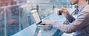 Project manager working with agile framework and scrum or kanban methodology, project management with iterative or incremental photo