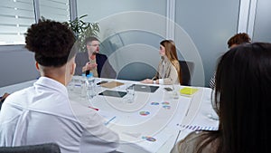 Project managers having meeting in office