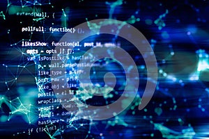 Project managers work new idea. WWW software development. Mobile app developer. Innovative startup project. Website programming