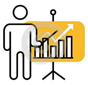 Project menagement business, icon