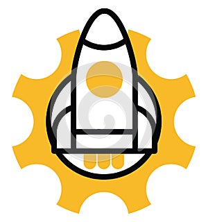 Project menagement start up, icon