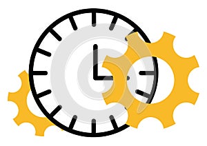 Project menagement time, icon