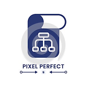 Project plan black solid desktop icon