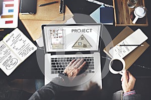 Project Plan Strategy Estimate Collaboration Job Concept