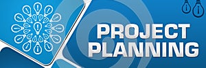 Project Planning Blue Rounded Squares Bulbs Circular