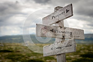 Project, planning and competence