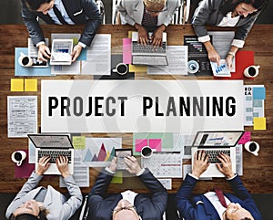 Project Planning Estimate Forecast Predict Task Concept photo