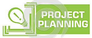 Project Planning Green Squares Borders Left Symbol Text