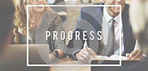 Project Progress Business Management Plan Concept