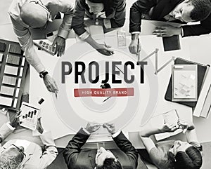 Project Progress Business Management Plan Concept