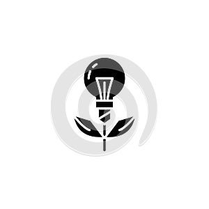 Project startup black icon concept. Project startup flat vector symbol, sign, illustration.