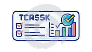 Project Task Checklist and Progress Report Icon, vector design Generative AI