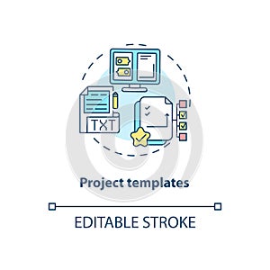 Project templates concept icon