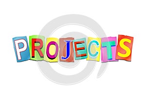 Project word concept. photo
