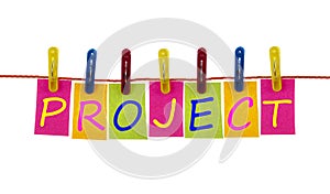 Project word on laundry hook