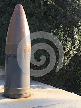 Projectile used on 16 inch artillery guns. photo