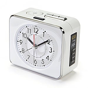 Projection clock isolated on white background