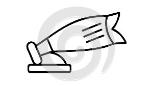 Projector Device Icon, Presentation Media Display, vector design Generative AI