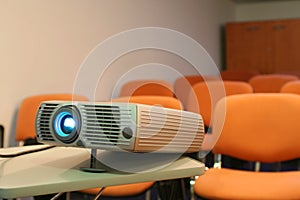 Projector ready for presentation